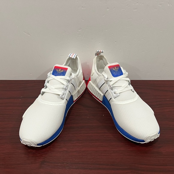 Adidas, NDM, FY1163, White, Blue & Red - Picture 9 of 13